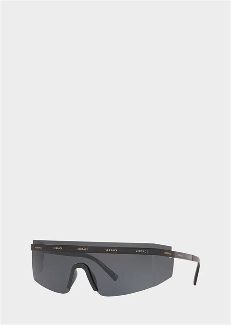 versace logomania visor sunglasses|Versace sunglasses online.